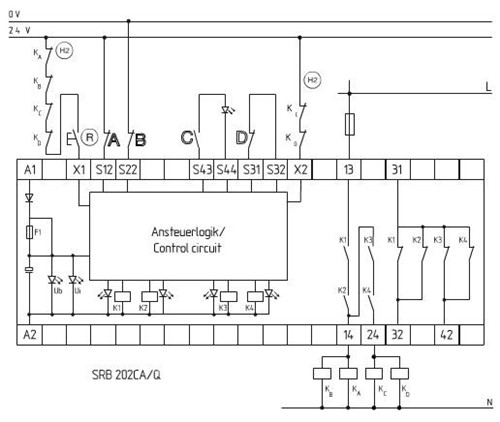 机电开关的监控 -> SRB202CA 24VDC