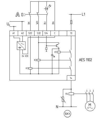 电机和非接触式开关的监控 -> AES 1102.1
