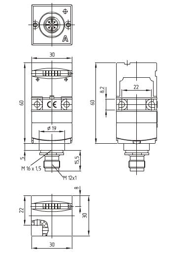 带分离式操动件的安全开关 -> AZ 17-11ZK-ST