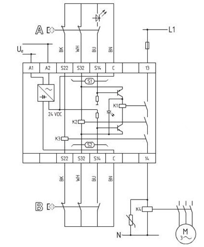 电机和非接触式开关的监控 -> AES 1112.3