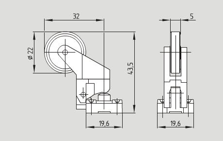 EX-235滚轮摇臂角度安全位置开关 EX-TK4 235-20Z-3D