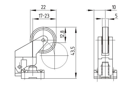 EX-235滚轮摇臂角度安全位置开关 EX-ZK4 235-02Z-3D