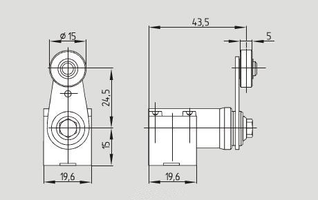 EX-235滚轮摇臂安全位置开关 EX-ZV12H 235-11Z-3D