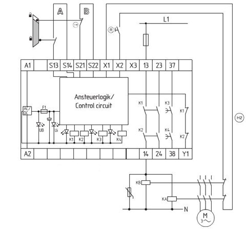 电机和非接触式开关的监控 SRB211AN (V.2)