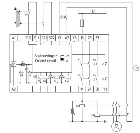 电机和非接触式开关的监控 SRB 211ST V.2