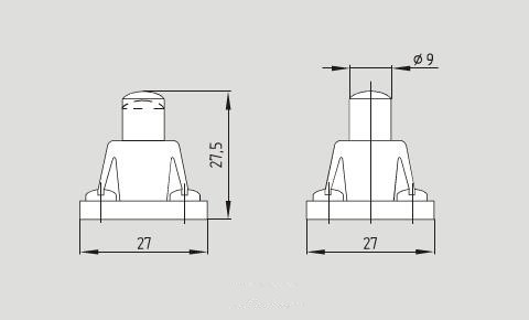 336热塑外壳直杆限位开关 ZS 336-11Z