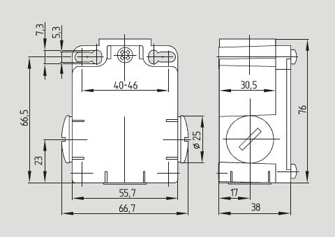 355金属外壳直杆限位开关 TS 335-20Z