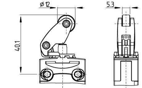 PS216热塑外壳滚筒偏移限位开关 PS216-T11-K200