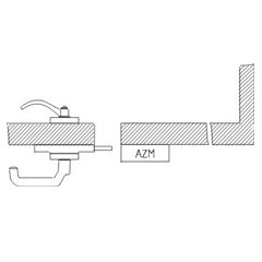 门把手操动件  -> AZM 415-STS30-06